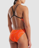 Women's Fireflow Swimsuit Challenge Black-Team Orange