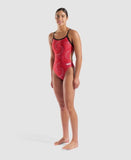 Women's Fireflow Swimsuit Challenge Black-Team Red