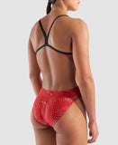 Women's Fireflow Swimsuit Challenge Black-Team Red
