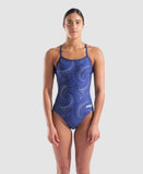 Women's Fireflow Swimsuit Challenge Back Navy-Team Navy