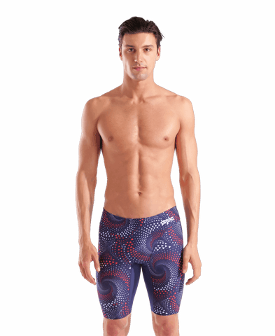 Men's Snakeskin Swim Jammer Black/Green/Multi (Copie)