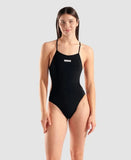 Women's Arena Tie Back Solid Black