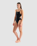 Women's Arena Tie Back Solid Black