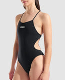 Women's Arena Tie Back Solid Black