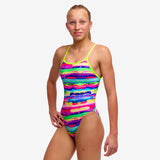 Girls Single Strap One Piece Paint Patch