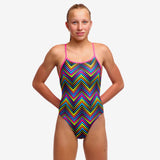 Girls Single Strap One Piece Up Down