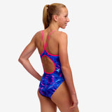 Girls Diamond Back One Piece Rising Tide