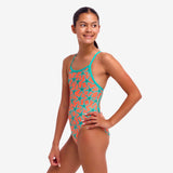 Girls Single Strap One Piece Stars Below