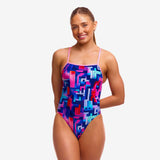 Women's One Piece Diamond Back Secure One Piece You Tubey