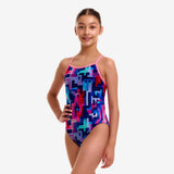 Girls Single Strap One Piece You Tubey
