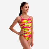 Girls Diamond Back One Piece Custard Cakes