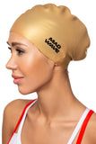 Silicone Cap Long Hair Gold