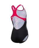 Meisjesbadpak Swimpro Back Placement Zwart - Freak Rose