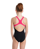 Girls' Swimsuit Swimpro Back Placement Black - Freak Rose