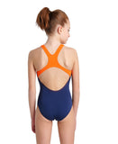 Girls' Swimsuit Swimpro Back Placement Navy-Mango