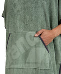 Poncho à Capuche Big Logo Gris Foncé-Gris