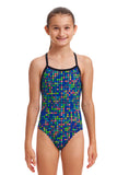 Girls Twisted One Piece Dial A Dot