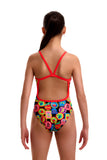 Girls Single Strap One Piece Berry Good