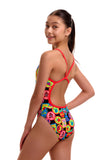 Girls Single Strap One Piece Berry Good