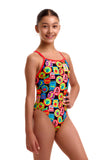 Girls Single Strap One Piece Berry Good