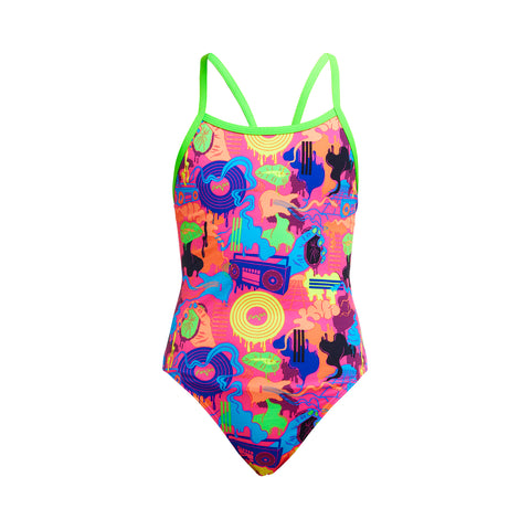 Girls Single Strap One Piece Lotsa Pop