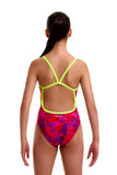Girls Single Strap One Piece Try Pink