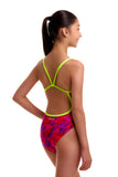 Girls Single Strap One Piece Try Pink