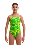 Girls Single Strap One Piece Try Tonic