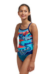 Girls Single Strap One Piece Vive La Funky