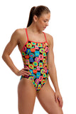 Women's One Piece Single Strap Berry Good