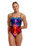 Women's One Piece Single Strap Firefly Sparkle