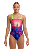 Women's One Piece Single Strap Skyline Dive