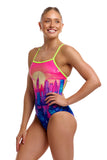 Women's One Piece Single Strap Skyline Dive