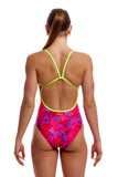 Women's One Piece Single Strap Try Pink