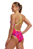 Women's One Piece Single Strap Try Pink