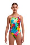 Girls Diamond Back One Piece Falling Colors