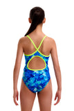 Girls Diamond Back One Piece Try Blue