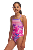 Girls Strapped In One Piece Rockie High