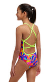 Girls' One Piece Strapped In Summer Swirl