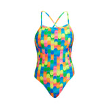 Women's One Piece Tie Me Tight Blocked Dotty