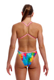 Women's One Piece Twisted Falling Colors