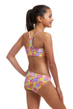 Girl's Swim Crop Top Summer Garden