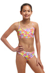 Girl's Swim Crop Top Summer Garden