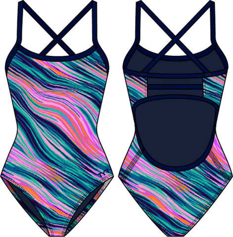 Women's Trinityfit Swimsuit Riptidal pink/multi