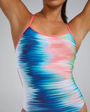Women's Trinityfit Swimsuit Bravura white/multi