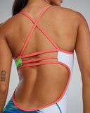 Women's Trinityfit Swimsuit Bravura white/multi