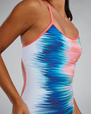 Women's Trinityfit Swimsuit Bravura white/multi