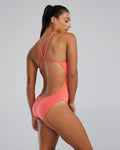 Women's Cutoutfit Swimsuit Solid coral