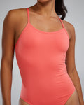 Women's Cutoutfit Swimsuit Solid coral