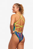 Women's One Piece Strapped In Rain Down